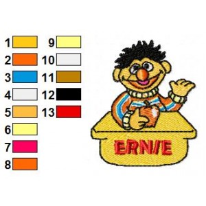Sesame Street Ernie 03 Embroidery Design